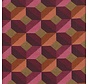 Grafisch retro meubelstof jacquard