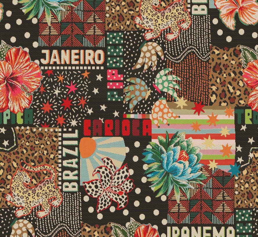 Brazilaanse print gobelin stof