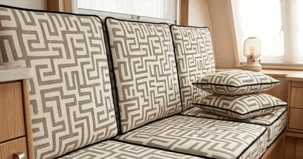 Hoeveel meter stof heb je nodig voor caravankussens?