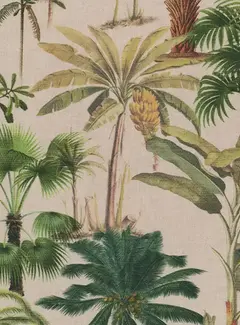 Decostoffen Palmbomen beige outdoor