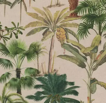 Decostoffen Palmbomen beige outdoor