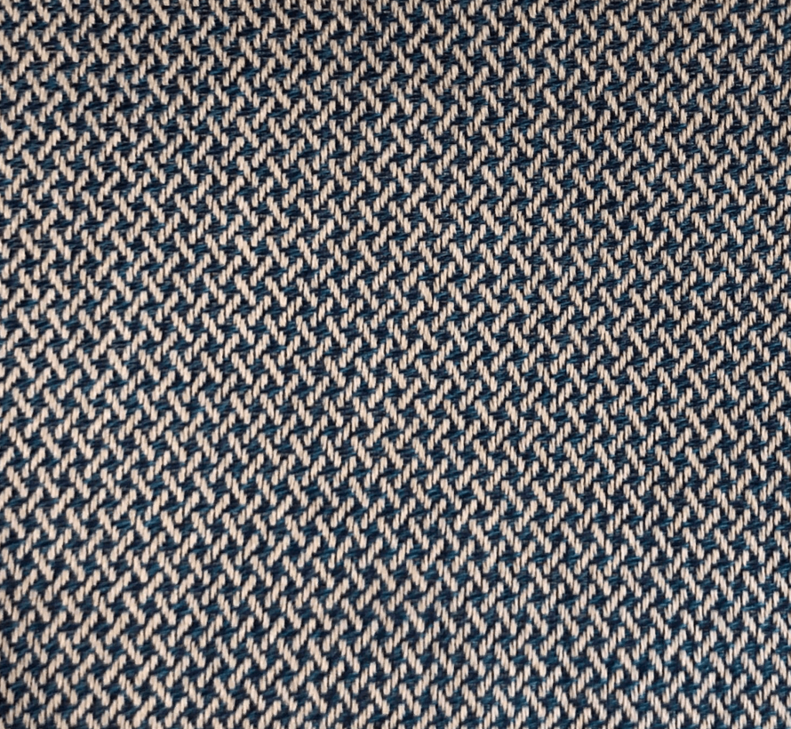 Blauw/beige outdoor stof
