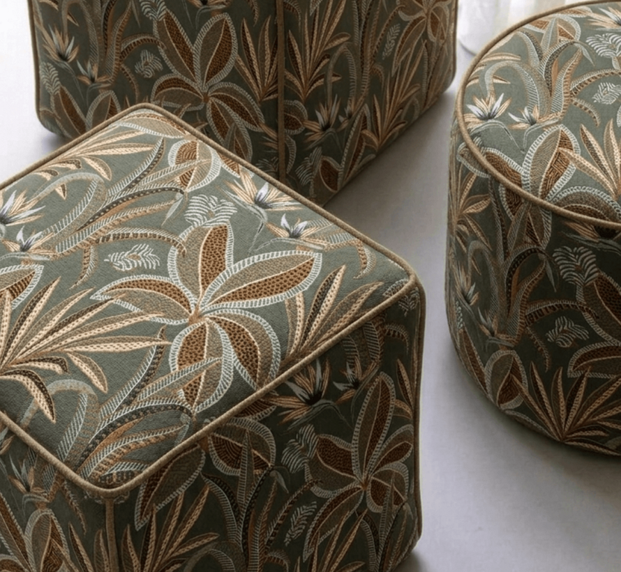 Groene bladeren jacquard