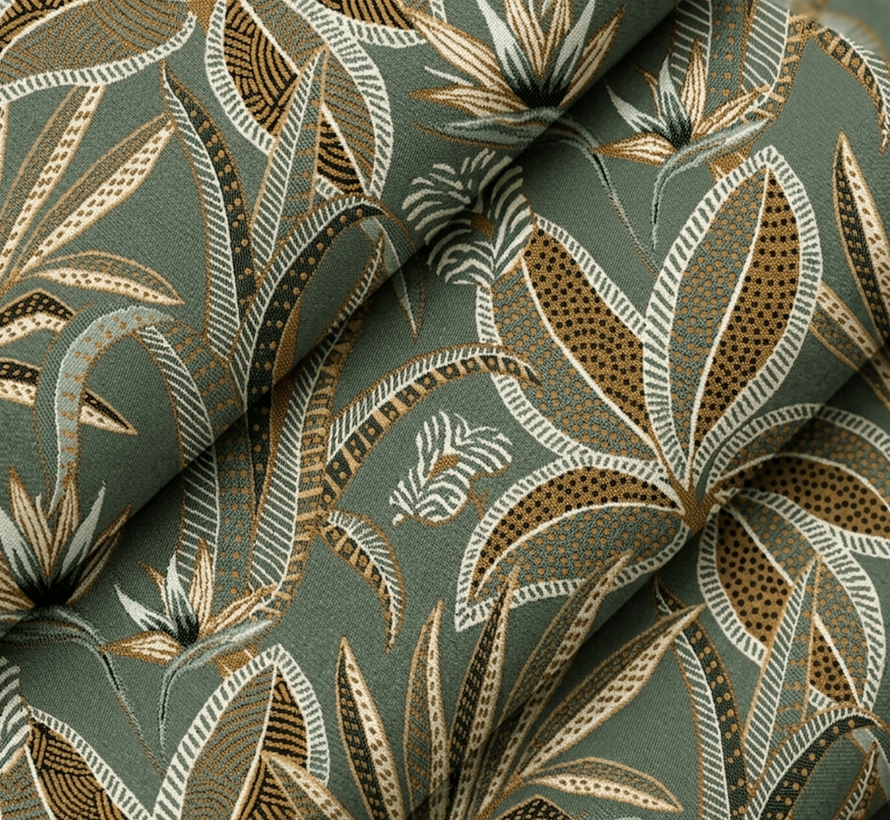 Groene bladeren jacquard
