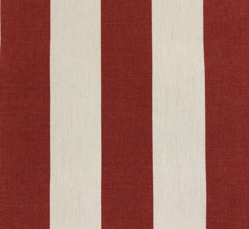 Decostoffen Rood/wit gestreepte outdoor stof