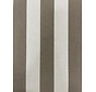 Taupe/wit gestreepte outdoor stof