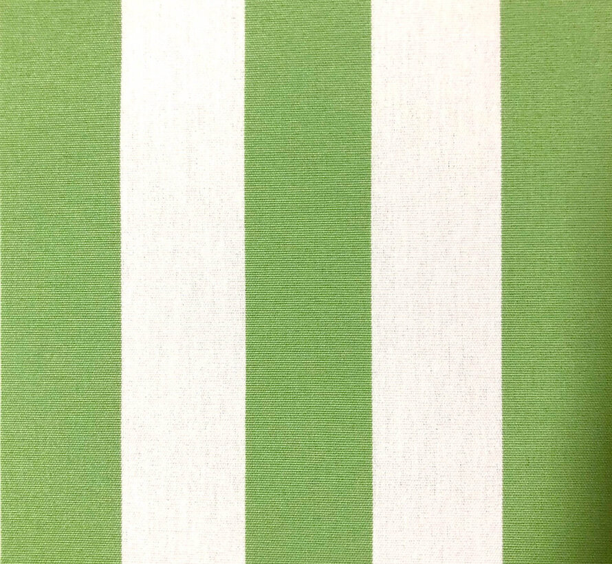 Pastelgroen/wit gestreepte outdoor stof