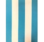 Turquoise/wit gestreepte outdoor stof
