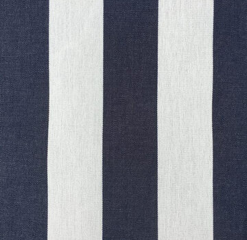 Decostoffen Donkerblauw/wit gestreepte outdoor