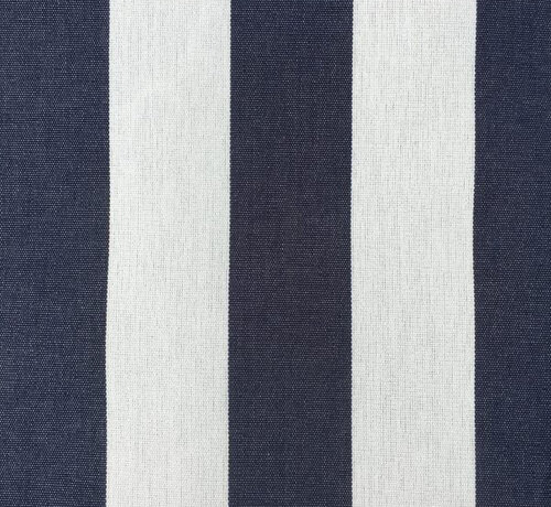 Decostoffen Donkerblauw/wit gestreepte outdoor stof