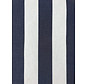 Donkerblauw/wit gestreepte outdoor stof