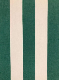 Decostoffen Groen/wit gestreepte outdoor