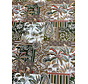 Palmbomen goud jacquard