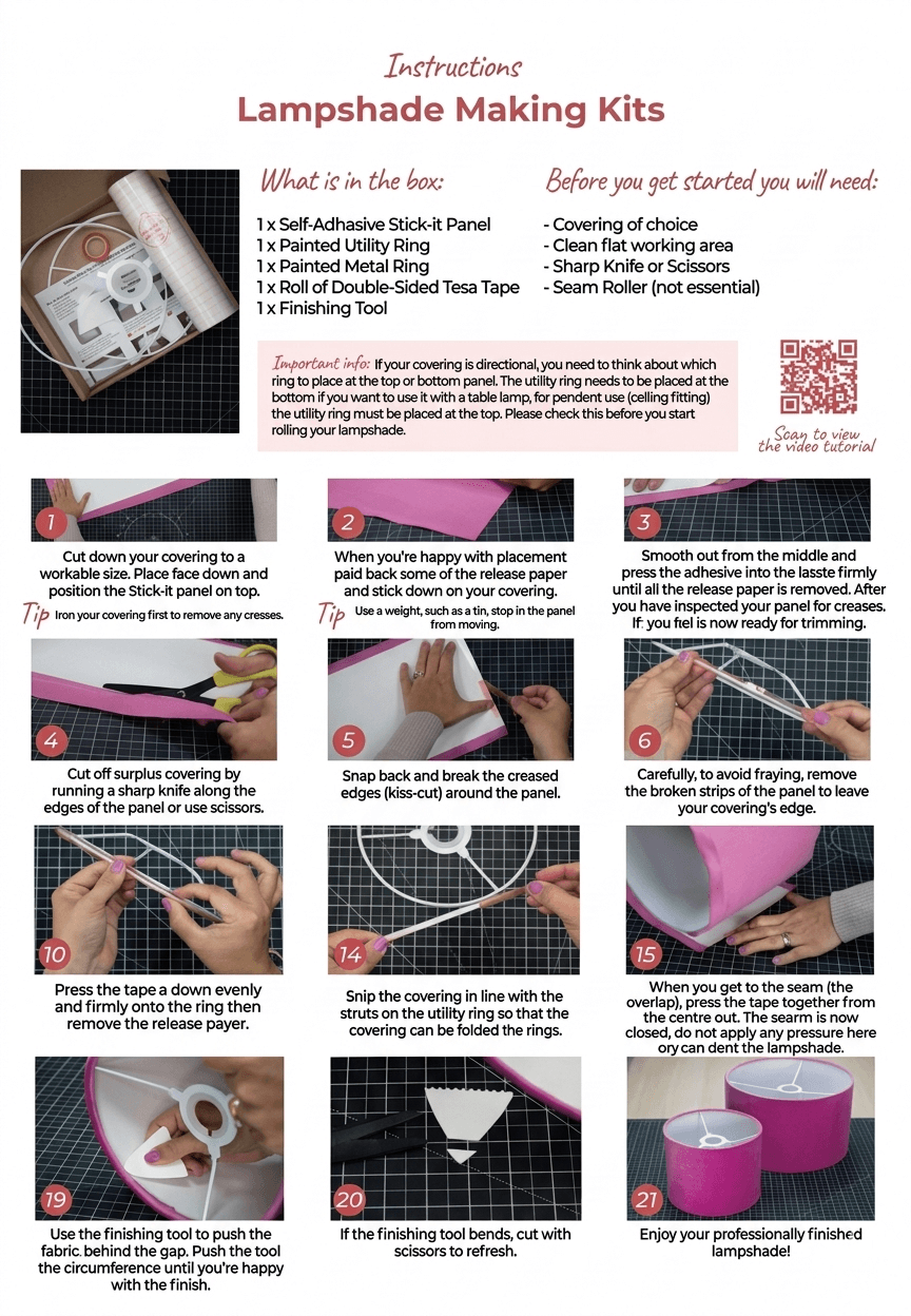 lampenkap maken handleiding deel 1