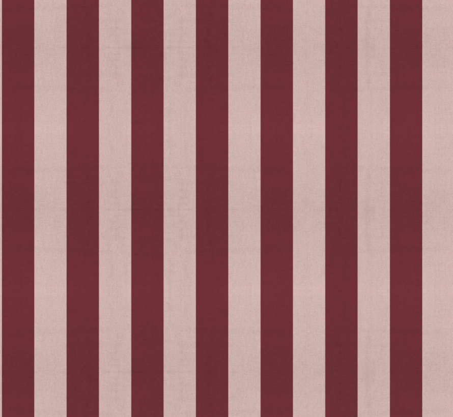 Roze/bordeaux strepen half panama