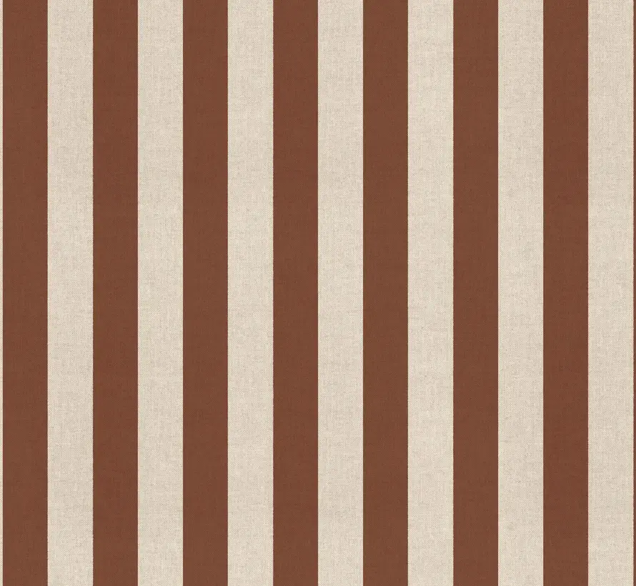 Terracotta strepen linnenlook