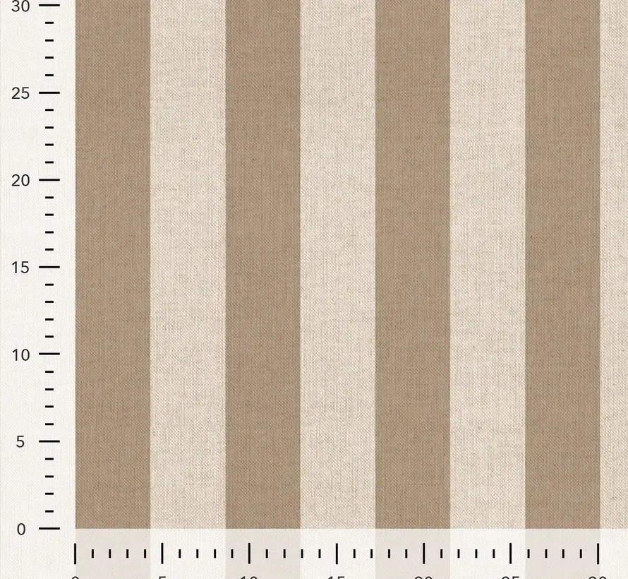 Beige strepen linnenlook