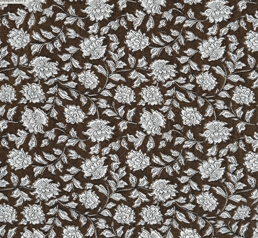 Bloemen curry jacquard