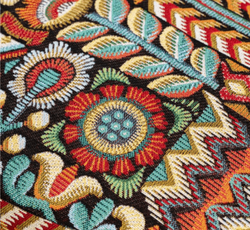 Decostoffen Kleurrijk patroon jacquard
