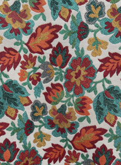 Decostoffen Kleurrijke bloemen jacquard