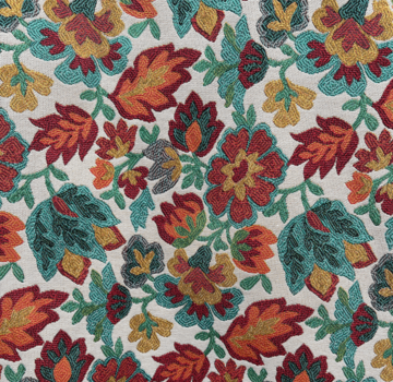 Decostoffen Kleurrijke bloemen jacquard