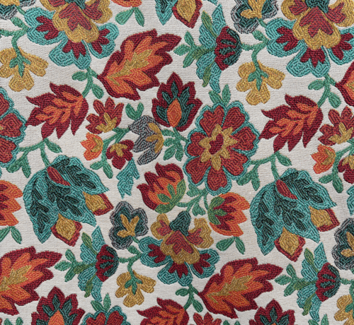 Decostoffen Kleurrijke bloemen jacquard