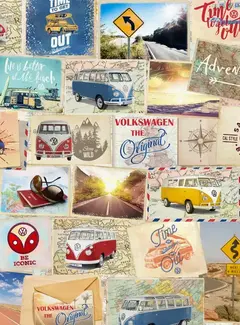 Decostoffen Volkswagen bus digitale print