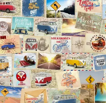 Decostoffen Volkswagen bus digitale print