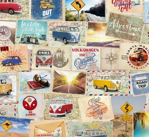 Decostoffen Volkswagen bus digitale print