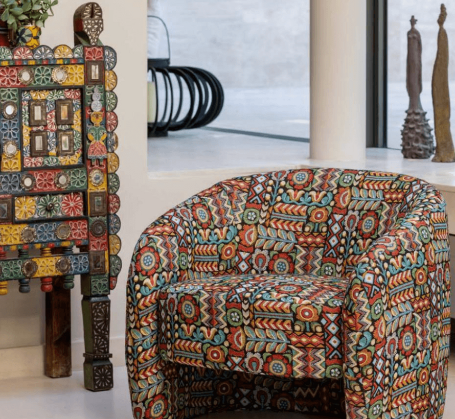 Kleurrijk patroon jacquard