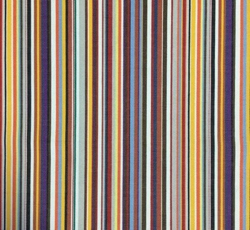 Decostoffen Multicolor geel gestreepte outdoor