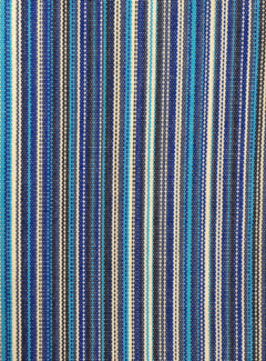 Decostoffen Multicolor blauw gestreepte outdoor