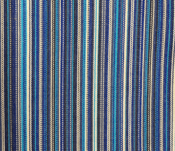 Decostoffen Multicolor blauw gestreepte outdoor