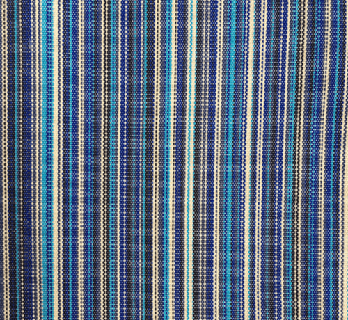 Decostoffen Multicolor blauw gestreepte outdoor stof