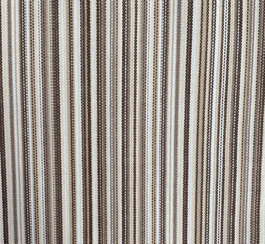 Multicolor bruin gestreepte outdoor stof