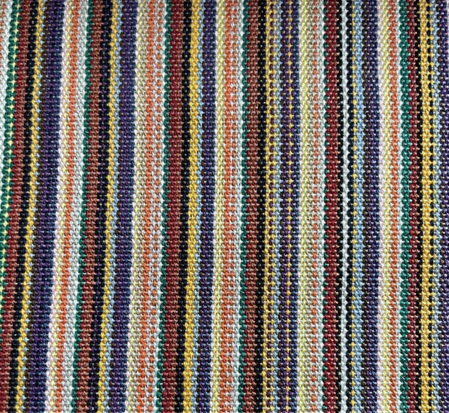 Multicolor gestreepte outdoor stof