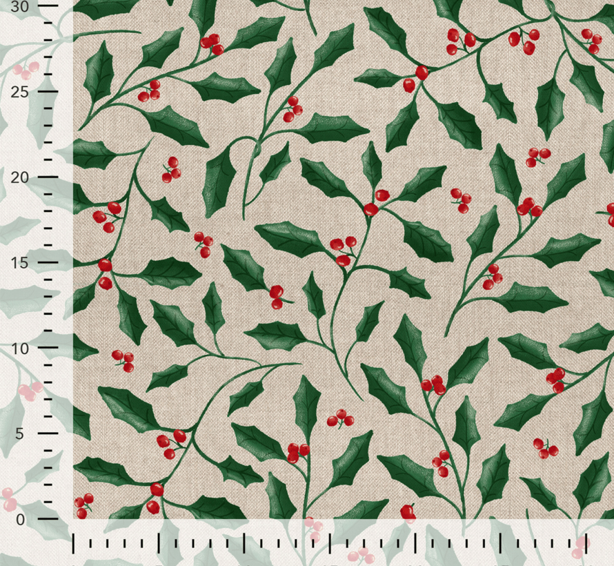 Kersttakken groen rood linnenlook