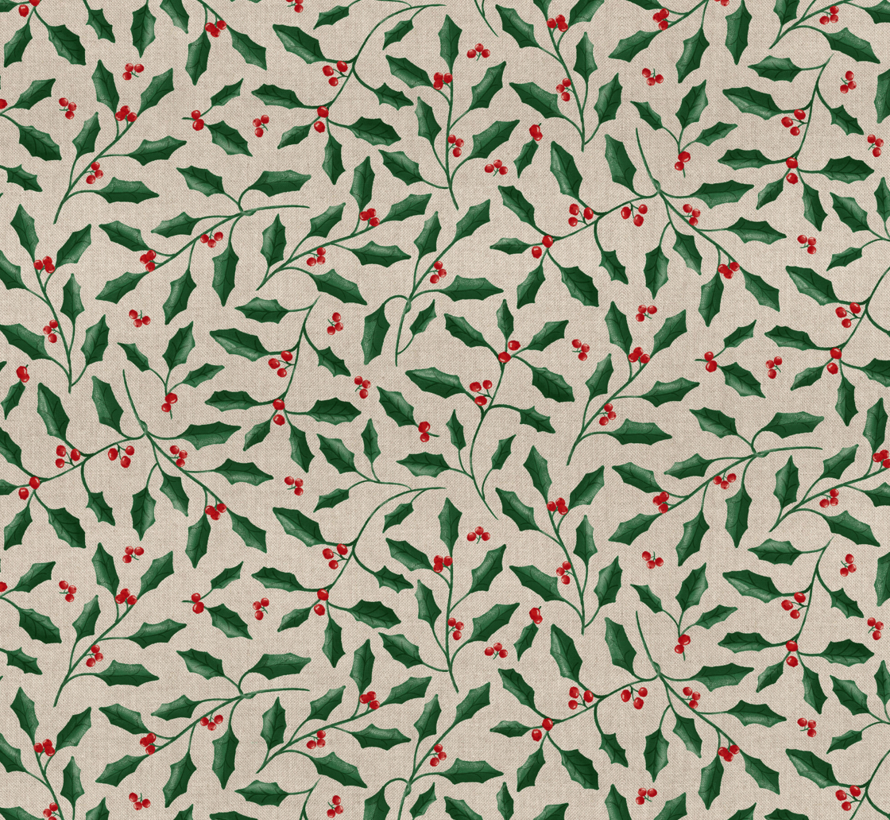 Kersttakken groen rood linnenlook