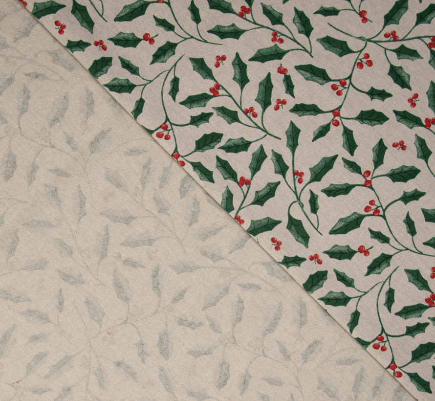Kersttakken groen rood linnenlook