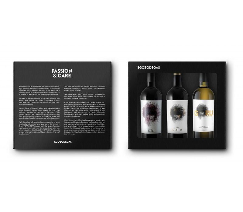 Geschenkpakket karakter Spaanse wijn (3 x 75cl) - El Goru