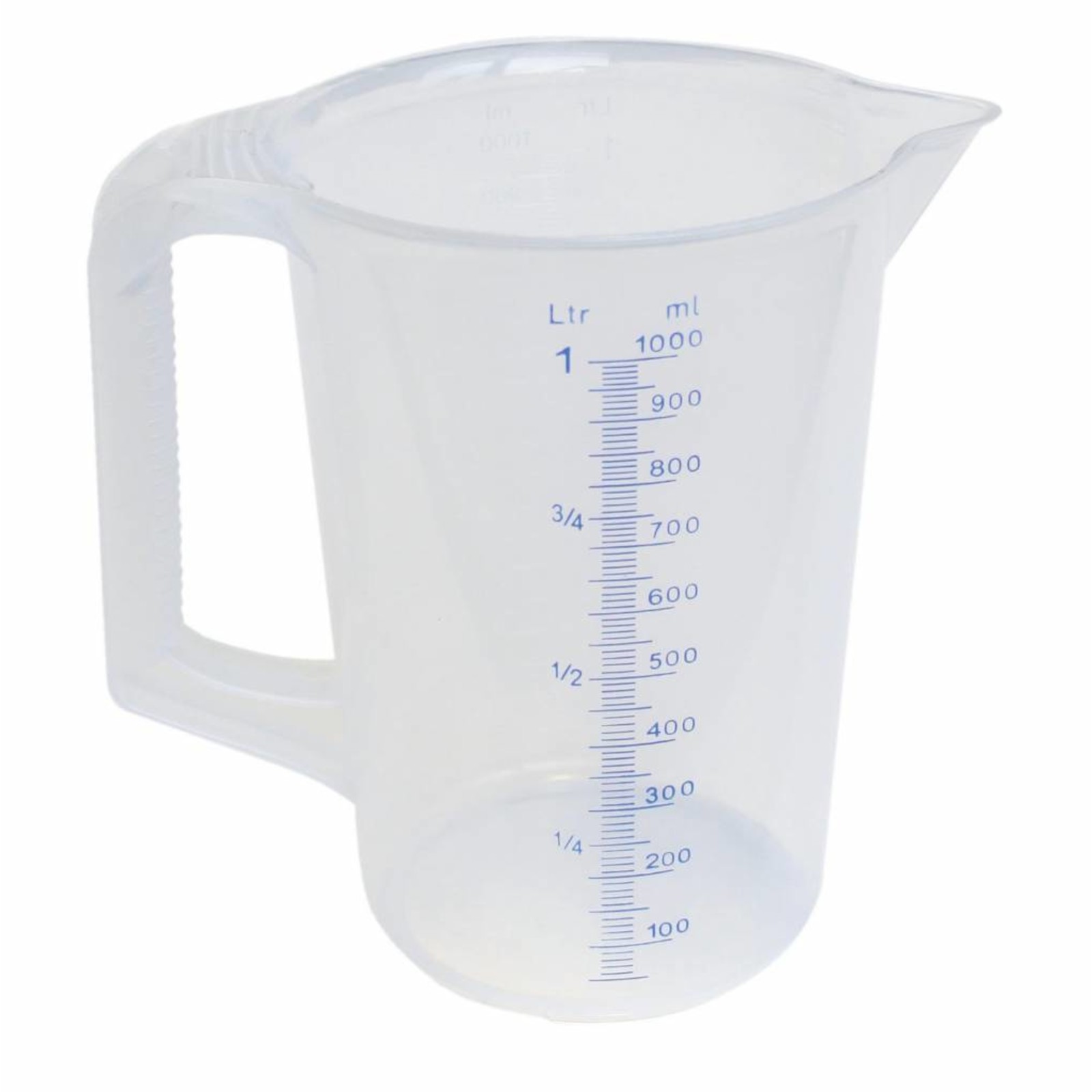 Messbecher Kunststoff, weiß, 1/2 Liter Skala, Inhalt: 5,00 Liter
