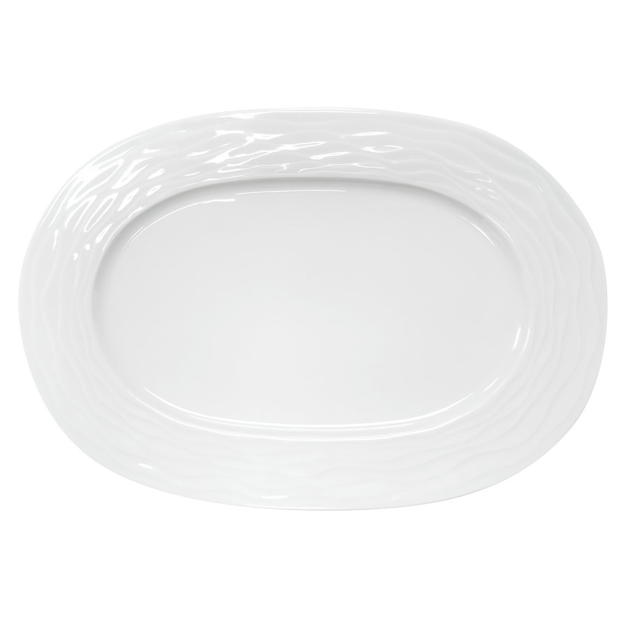 Hotelporzellan "Curved" Platte oval, 31 cm