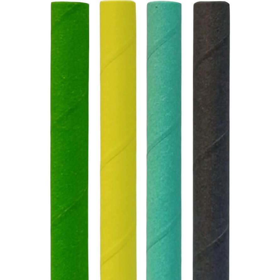 Trinkhalme aus Papier Jumbo farbig gemischt "Ocean" 20cm