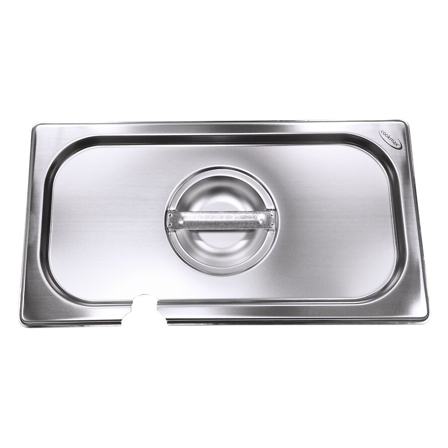 GN-Deckel mit Löffelausschnitt Edelstahl für 1/4
