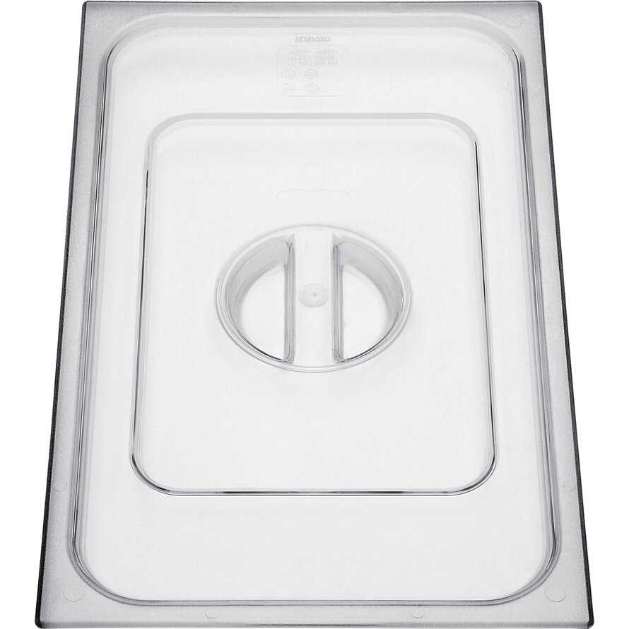 GN-Deckel ohne Löffelausschnitt Polycarbonat für 1/9