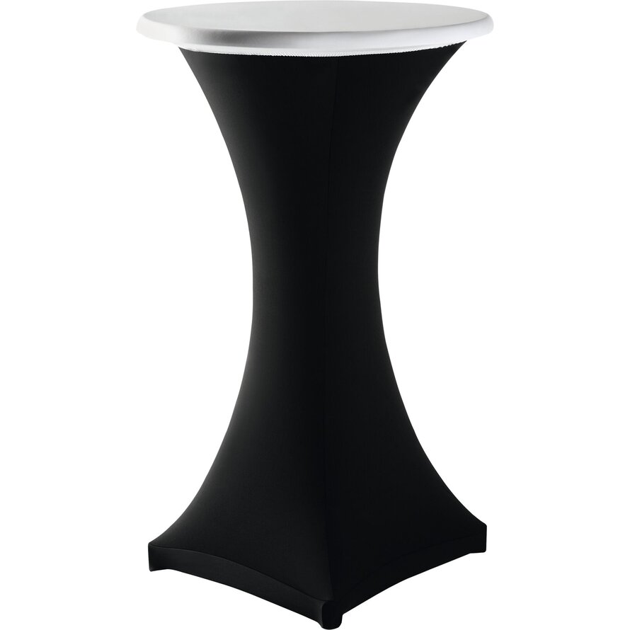 Tischplattenbezug Ø 80 cm weiß