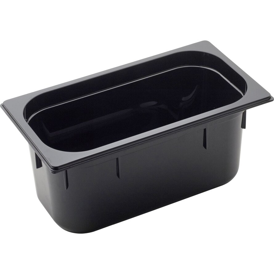 GN Behälter 1/3 Polycarbonat schwarz T: 150mm