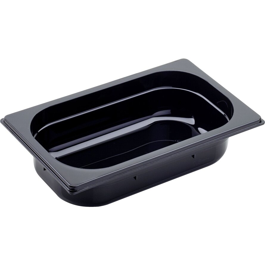 GN Behälter 1/4 Polycarbonat schwarz T: 65mm