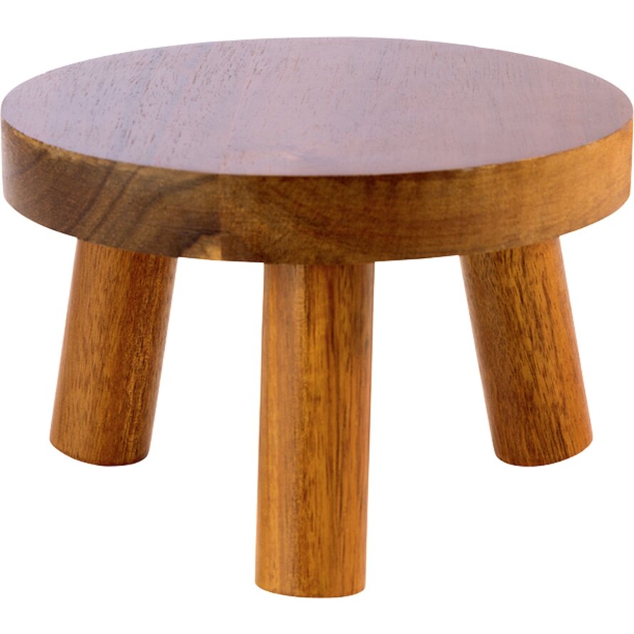 Buffetständer "Holzfuß" Ø 15 cm, H: 10 cm