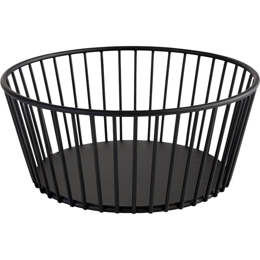 Korb "Urban" Metall, schwarz Ø 20 cm x H: 8,5 cm